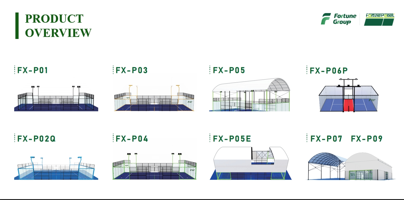 Steel structure of Fortune tennis court