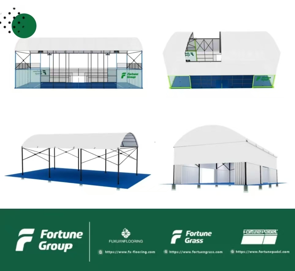 Fortune's windproof padle tennis court display