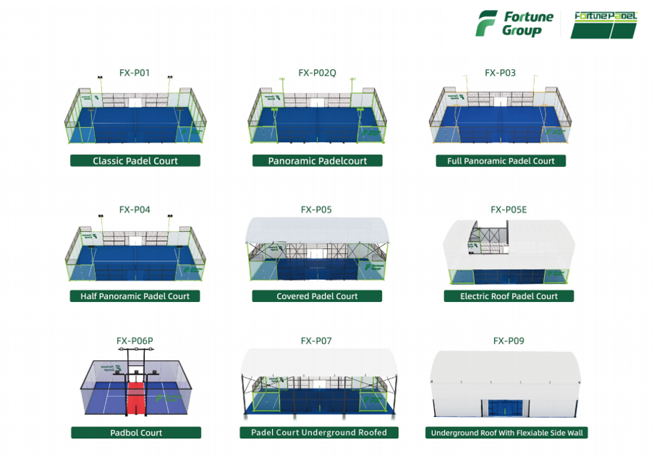 Fortune's padel tennis court style