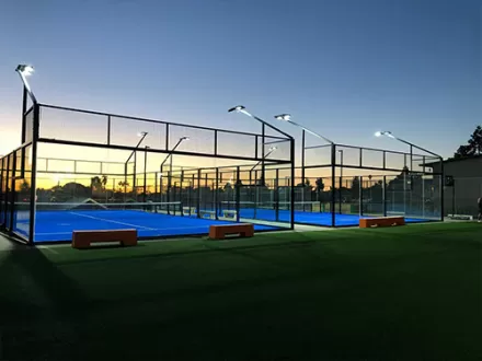 The Full Panoramic Padel Court FX-P03 installed in a Mexican tennis club