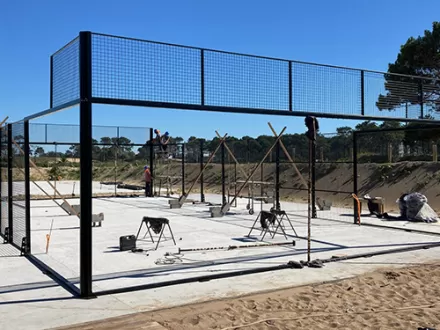 The Economic Padel Tennis Court FX-P04 In Colombia’s Home Backyard