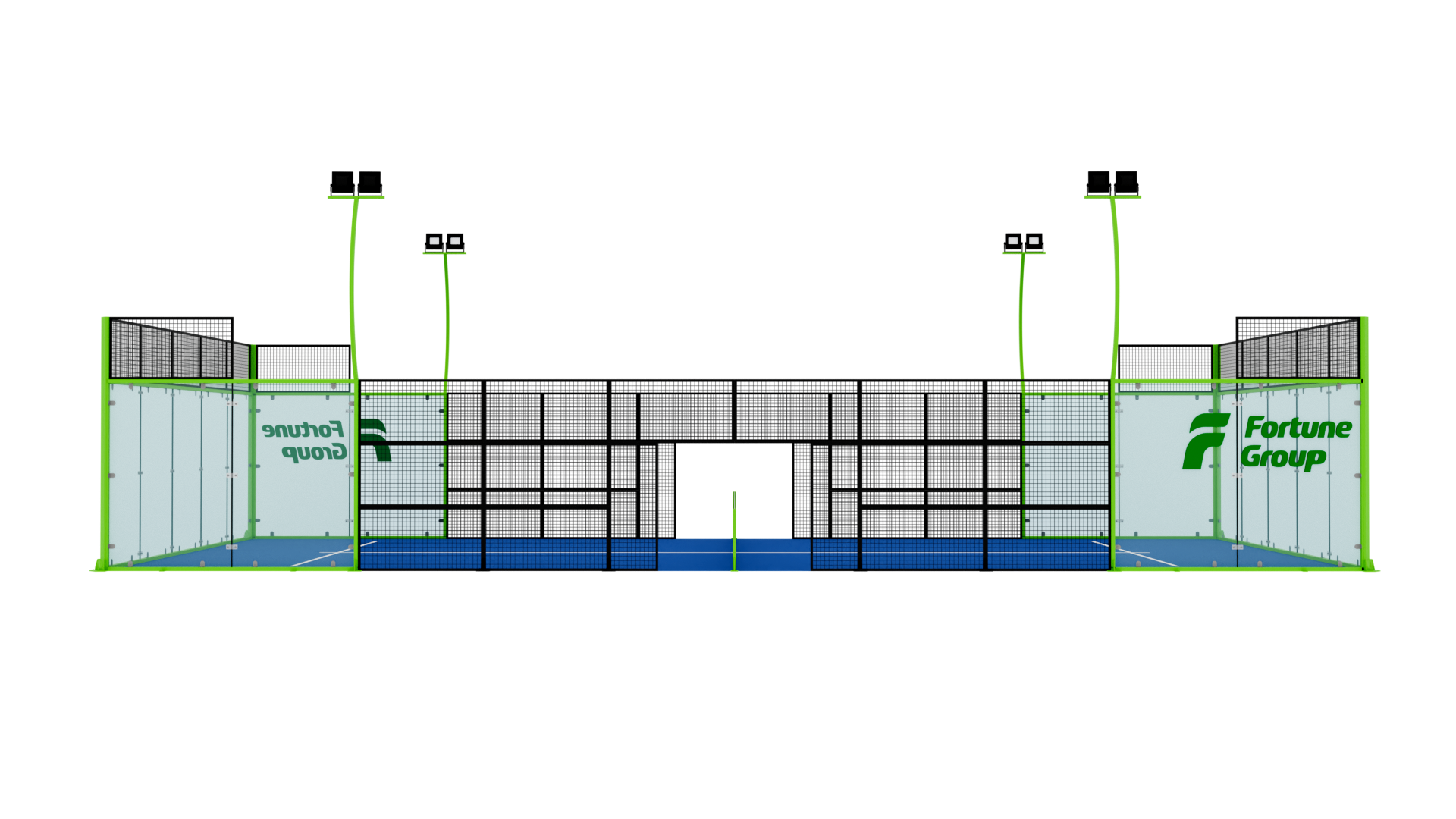 Half Panoramic Padel Court