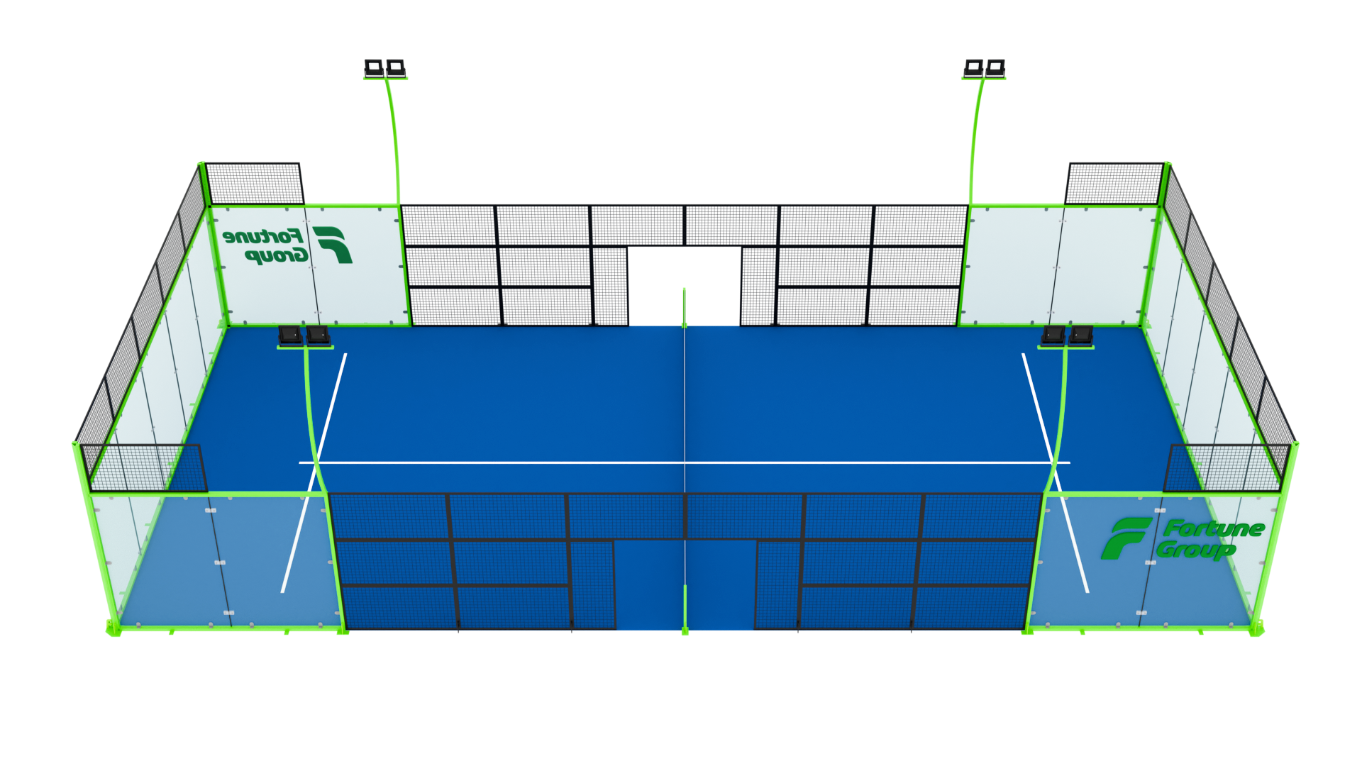 Half Panoramic Padel Court