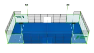 Half Panoramic Padel Court