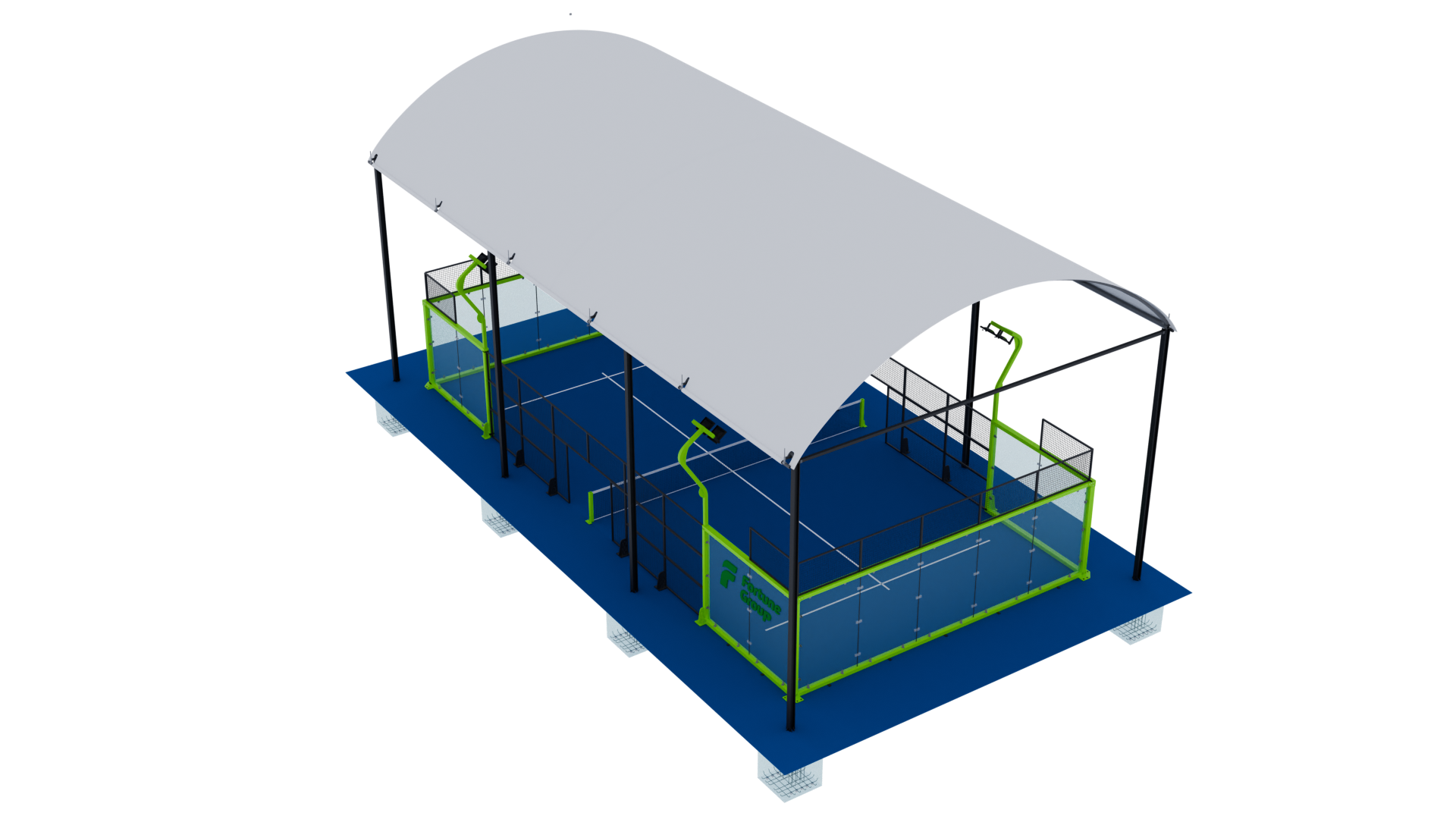 Reinforced Higher Underground Roof Padel Court